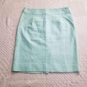 J Crew The Perfect Skirt Mint Color